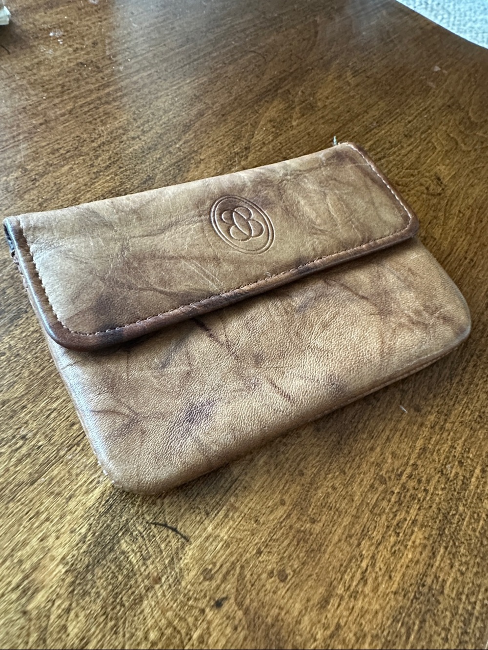 Leather Coin Purse - Brown